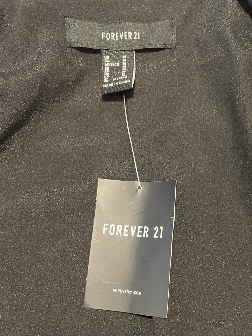 Forever 21 Women's Black Belted Blazer Career Jacket, M - Picture 2 of 9